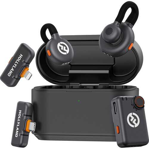 Hollyland LARK M2S Ultimate Combo – 2-Person Wireless Microphone for Camera & Mobile